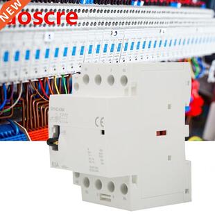 4P Manual AC Contactor 63A 220V 50H DIN Rail Household Cont