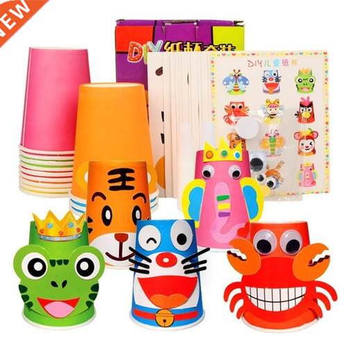 12pcs Children 3d Diy Handmade Paper Cups Sticker Material K
