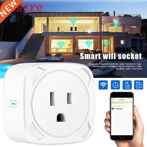 WiFi Smart Plug Socket Mobile Phone APP Voice Remote Control