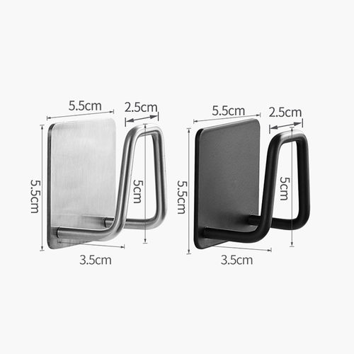 3PCS 304 Stainless Steel Sponges Holder Kitchen Adhesive Sta
