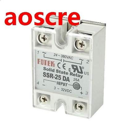 1 pcs SSR-25DA 25A 3-32V DC TO 24-380V AC SSR 25DA relay sol