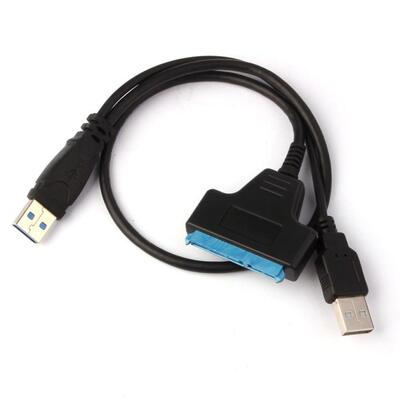 USB3.0 and USB2.0 To SATA II 22Pin Cable Adapter For 2.5 Inc