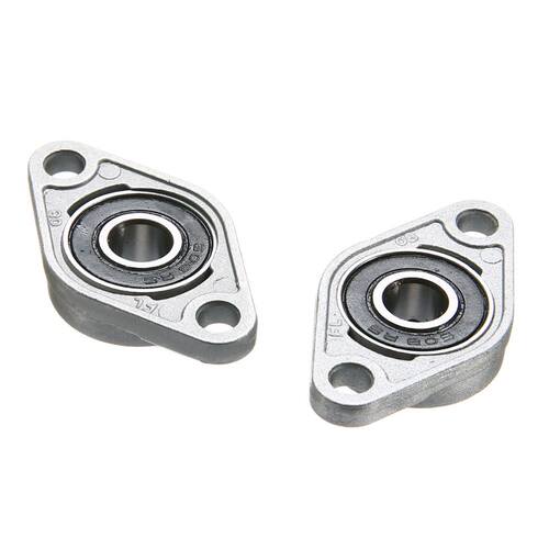 2Pcs KFL08 Pillow Block Beings 8mm Bore Diameter Rhombic P