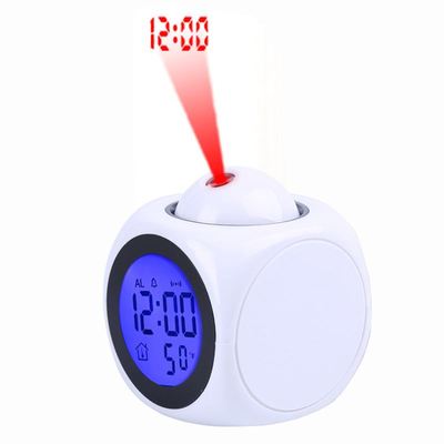 Projection Alarm Clock Digital Date Snooze Function Backligh