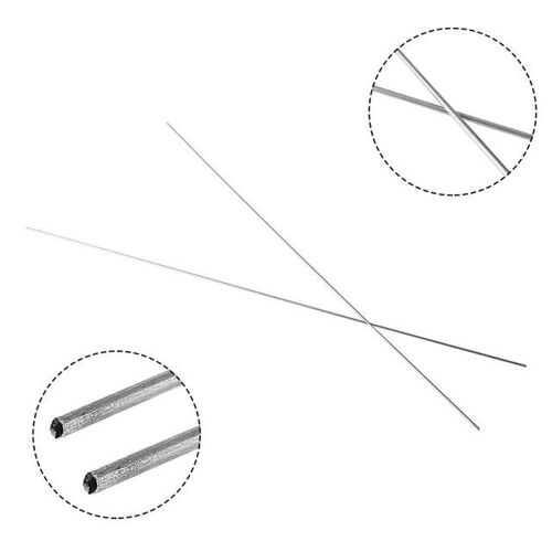 2pcs New 304 Stainless Steel Capillary Tube Silver Tubes 2mm