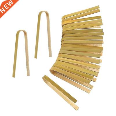 50Pcs Tongs Disposable Cooking Utensils Mini Bamboo Tongs Na