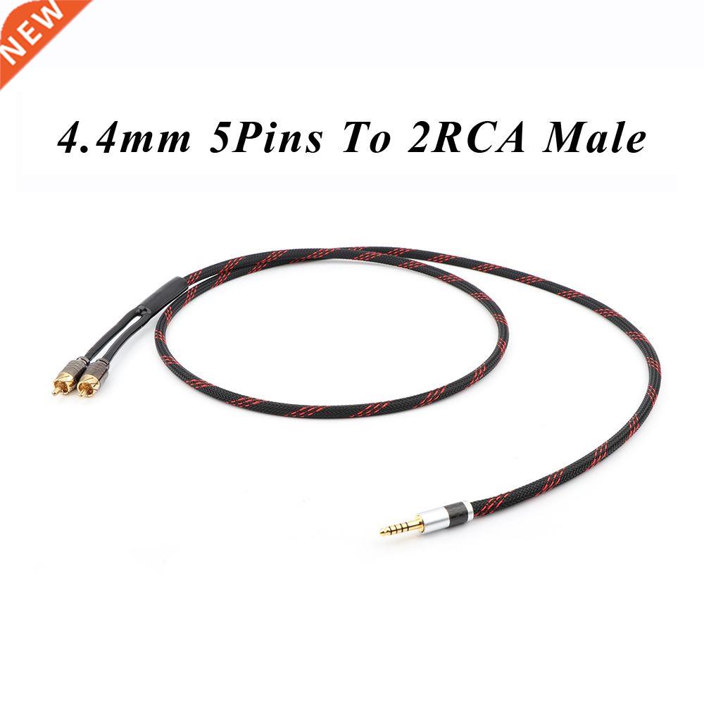 Yter 4.4mm to 2 RCA Balance Replacement Auido Upgrade Cable