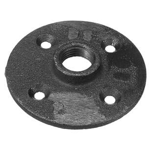 DIY Industrial Furniture Hdwe 1/2'' Black Malleable