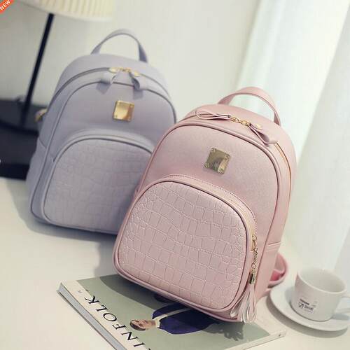 New Luxury Women Backpack Crocodile Pattern Female Knapsack