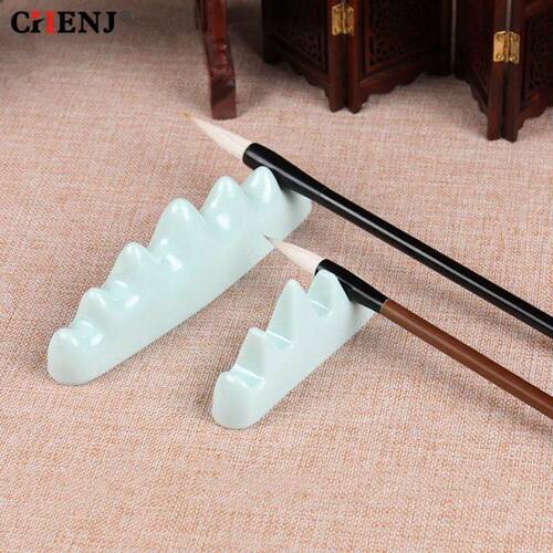 1pc Ceramic Writing Brush Holder Chinese Calligraphy Pen Hol