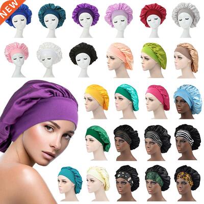 Satin Hair Night Cap for Sleeping Invisible Flat Imitation S