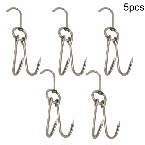 5pcs Hooks Stainless Steel Barbecue Hook Hanging Sausage Han