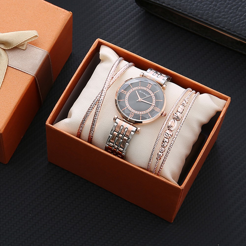 3Pcs Gift set box watches for women fashion design women'