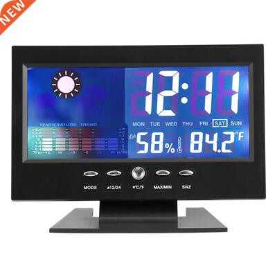Multifunction Temperature Humidity Meter Clock Alarm Comfort