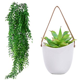 2Pcs Artificial Hanging Plants Garland Fake Willow Leaves