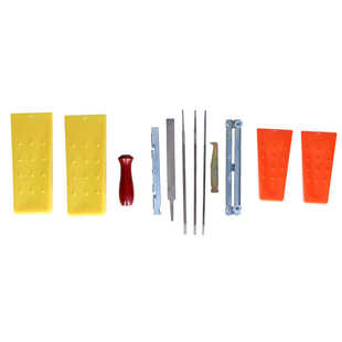 Tree Felling Wedges Chain Saw Sharpening Kit Hardwood Handle