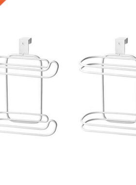 2Pcs Bathroom Toilet Roll Paper Holder Hanging Organizer 2 L