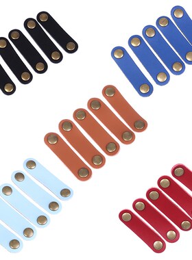 For  Leather Cable Holder Organizer Winder Earphones Cable M