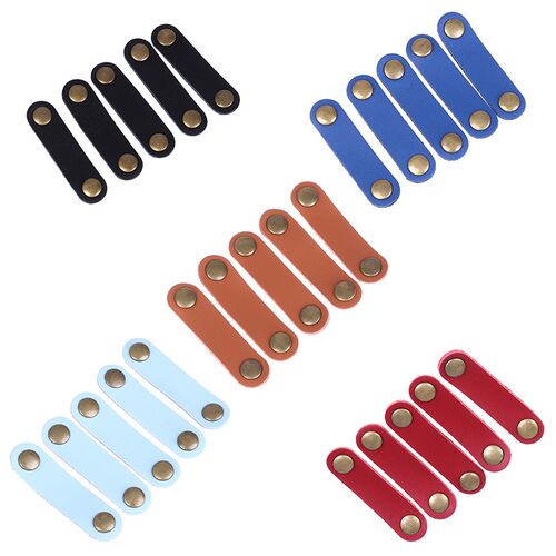 For  Leather Cable Holder Organizer Winder Earphones Cable M