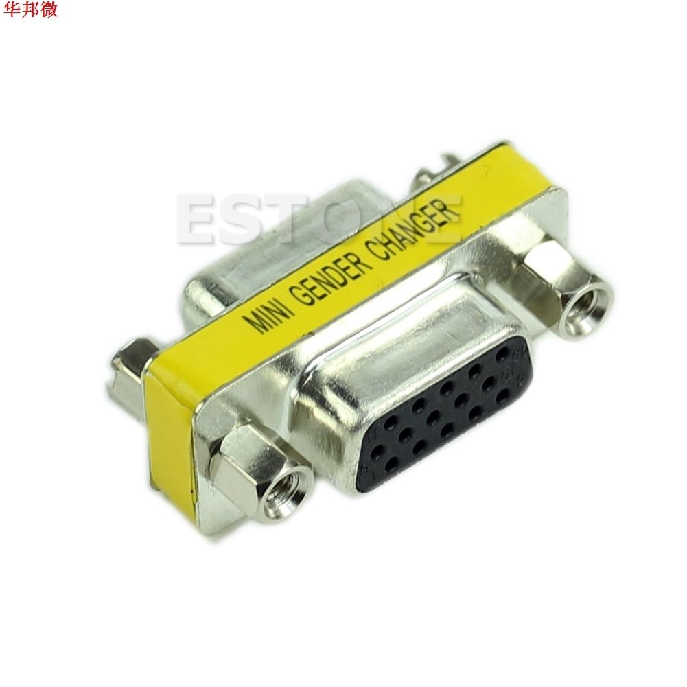 VGA/SVGA 15pin Gender Changer apter Female to Female Cable