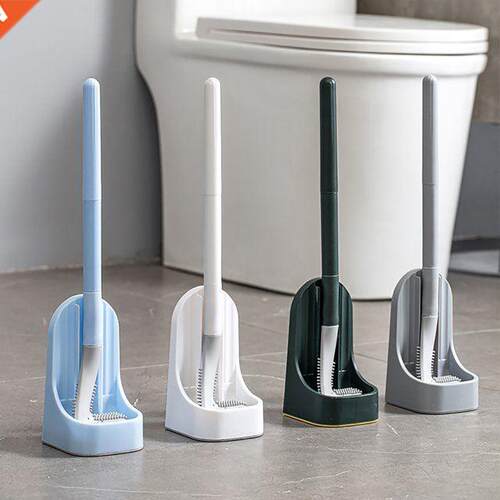 Wall Mounted Toilet Brush with Base 60 Degrees Detachable S