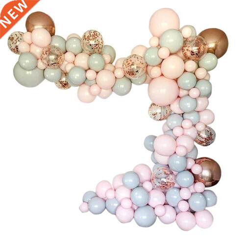 169Pcs aron Balloons Arch Kit Pastel Grey Pink Balloons G