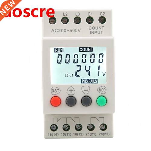 Under and Over Voltage Protector LED Display  Phase Voltage