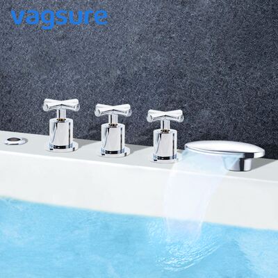 1set Brass Waterfall bath mixer Cold and Hot Chromed Massa