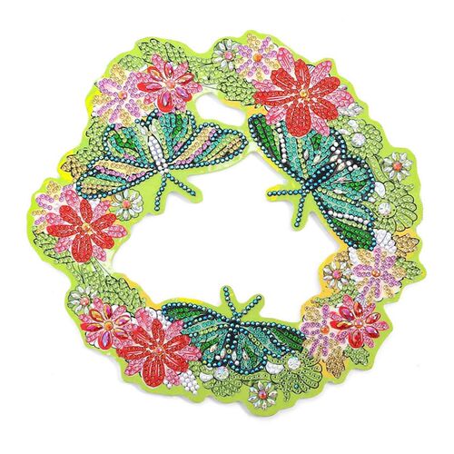 Diamond Painting Wreath Kit Butterfly Digital Wreath 5D