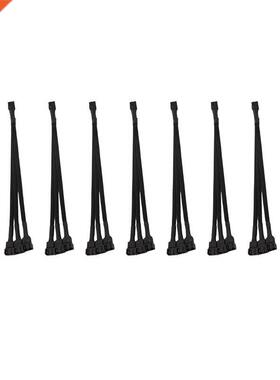 10 Pieces 1 Point 3 4Pin Extension Cable Pwm Cooling Fan Hub