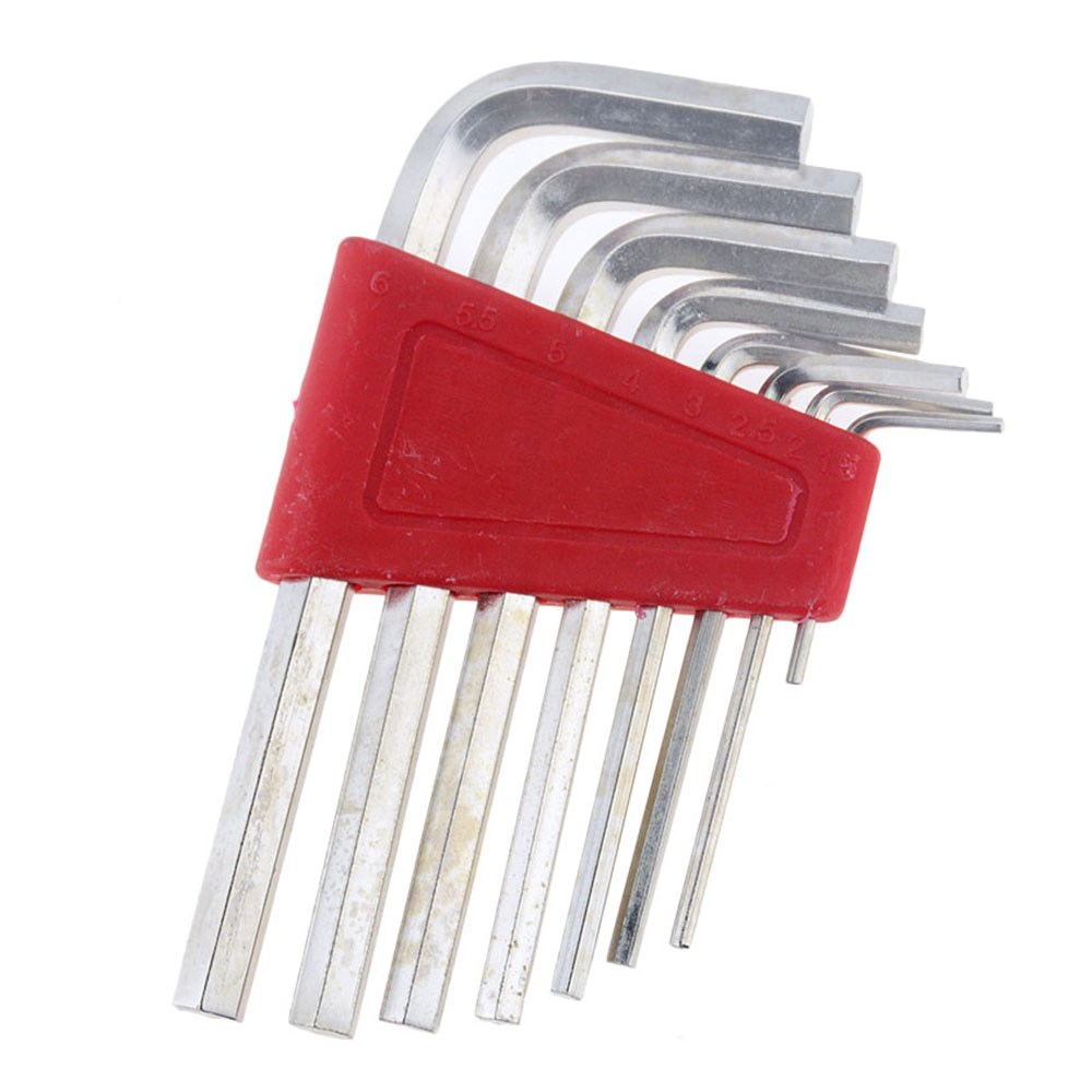 8PCS Hex Key Allen Wrench 1.5mm-6mm Metric Size Chromium-van