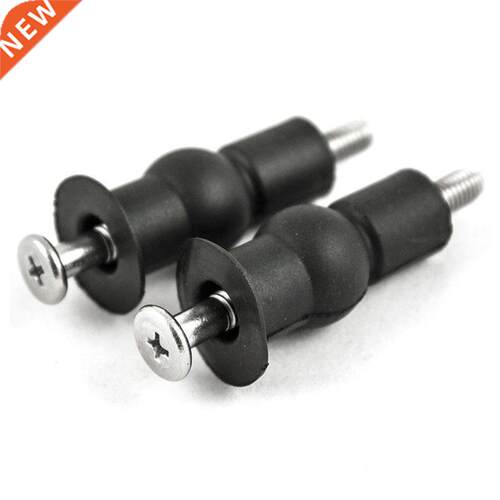 2Pcs Seat Hinge Blind Hole Fixing Fix Well Nut Screw Rubber