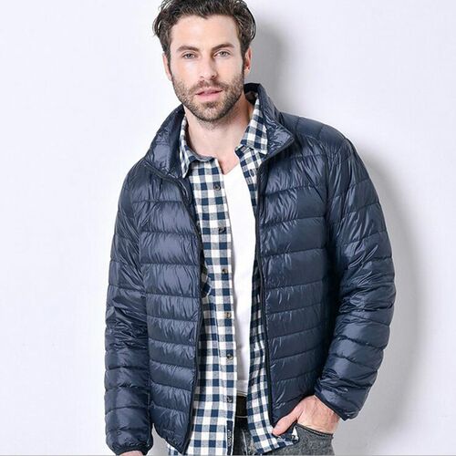 Autumn Ultralight Thin Down Coat Male Goose Feather Large Si