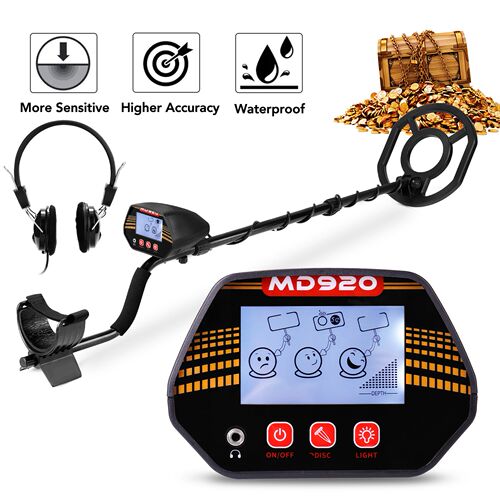 MD920 10 Inch Search Coil LCD Screen Metal Detector Easy