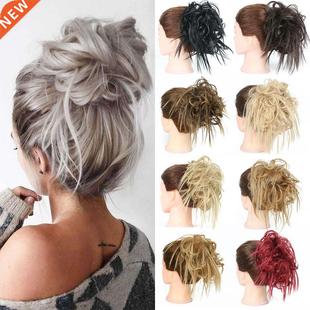 Synthetic Messy Hair Bun Scrunchies Elastic Band Chignon S