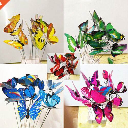25pcs Bunch of Butterflies Garden Yard Planter Colorful Whim