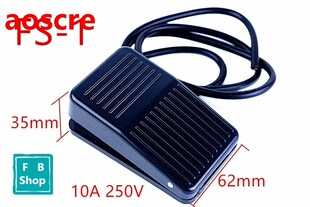 1PCS FS-1 Line length 1m SPDT 250V 10A blavk Nonslip Metal M