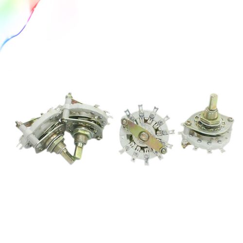 4PCS Band Channael Rotary Switch 1P9T 1 Pole 9 Position Sing