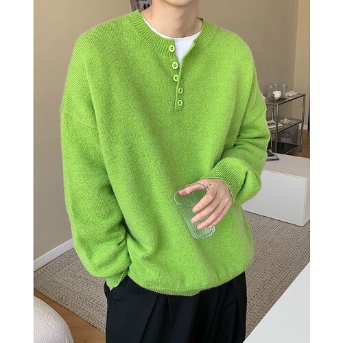 Winter Oversized Sweater Men Warm Fashion Casual Knitted Pul