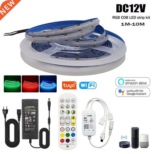 RGB DC12V 24V 756LEDs/m High Density Flexible FOB COB Linear