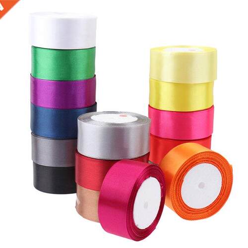 4cm/25 yards/roll Satin Ribbon Gift Packing Christmas Decor