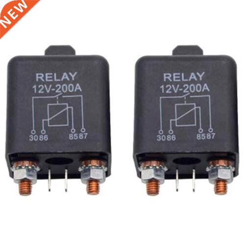 2Pcs Car Truck Motor Automotive Relay 12V 200A Continuous Ty