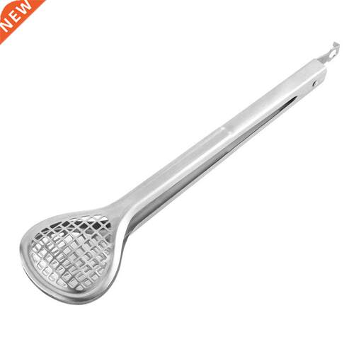 Stainless Steel Wide Grill Serving Food Tongs Kitchen Spatul
