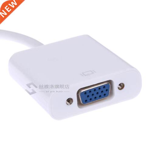 White Display Port DP Male to HDMI DVI VGA RGB Female Adapto