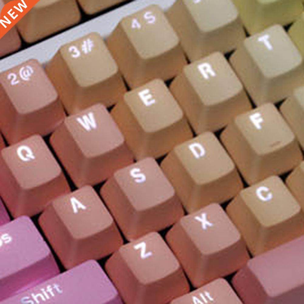 104PCS PBT Backlit Color Matching Keycap Mechanical Keyboard - 实物图