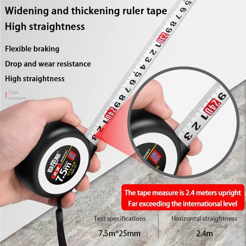 OUDISI Steel tape measure 3/5/7.5/10m stainless steel self-l