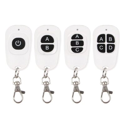 1CH 2CH 3CH 4CH RF Wireless Remote Control 1-4 Button Transm
