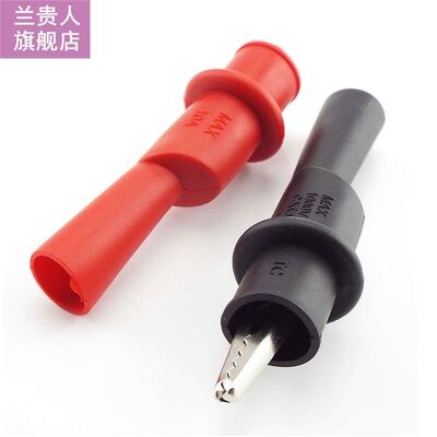 1 Pair red black Probe Alligator Clip Electrical Metal Croco