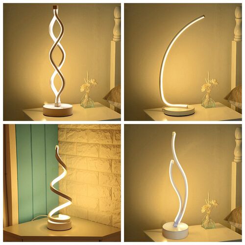 LED Table Lamp Easy Install Energy-Saving Modern Dimmable De