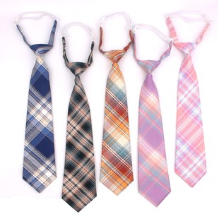 Skinny Ties For Men Women Casual Plaid Necktie Suits Boys Gi
